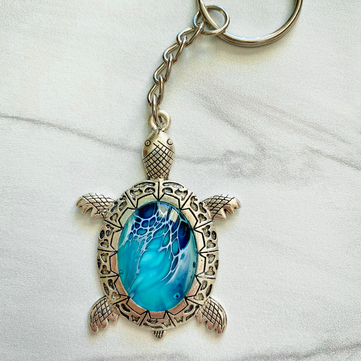 Sea Turtle Keychain - Splash – Klearwater Studio